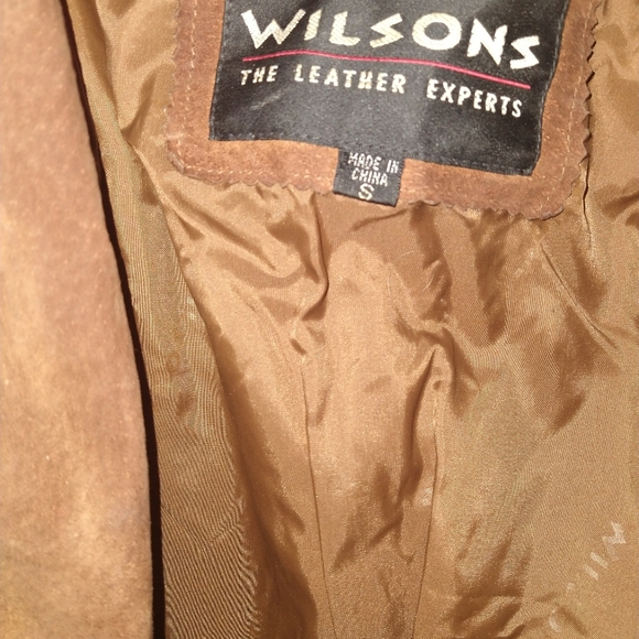 Wilson’s brown fringe leather coat small - Picture 4 of 14